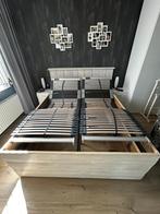 steigerhout bed 160x200cm met elektrische lattenbodem, Huis en Inrichting, Slaapkamer | Bedden, Ophalen, Verstelbaar, Overige kleuren