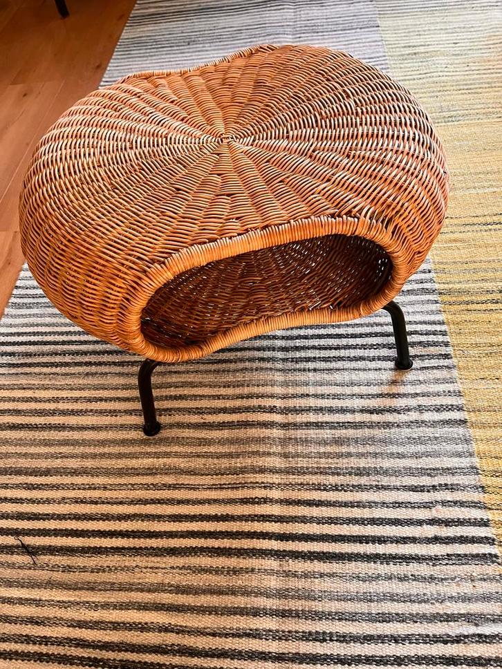 IKEA Gamlehult Voetenbank - Perfecte Staat!, Huis en Inrichting, Stoelen, Zo goed als nieuw, Eén, Riet of Rotan, Bruin, Ophalen