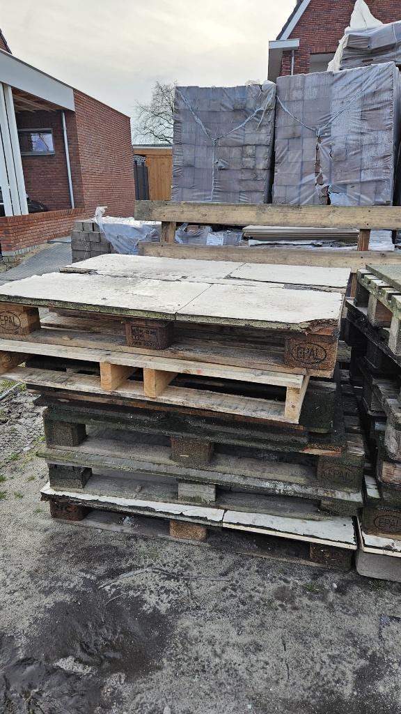 Euro pallets, Doe-het-zelf en Verbouw, Hout en Planken, Gebruikt, Pallet, Overige houtsoorten, Minder dan 200 cm, Ophalen
