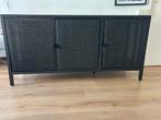 Dressoir 3 deurs webbing zwart, Ophalen, Zo goed als nieuw, 25 tot 50 cm