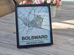 3D print stadskaart Bolsward plattegrond cadeau friesland, Minder dan 50 cm, Nieuw, Ophalen of Verzenden, Print