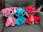 3 nieuwe zgan Disney Stitch, Leroy en Angel knuffels 25 cm, Verzamelen, Disney, Ophalen, Overige figuren, Nieuw, Knuffel