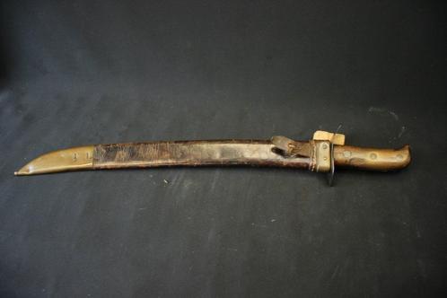 WO2 Nederlands Klewang, aangepast naar Heiho, Verzamelen, Militaria | Tweede Wereldoorlog, Landmacht, Mes of Dolk, Nederland, Ophalen of Verzenden