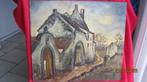 Oud olieverf boerengat., Antiek en Kunst, Ophalen of Verzenden