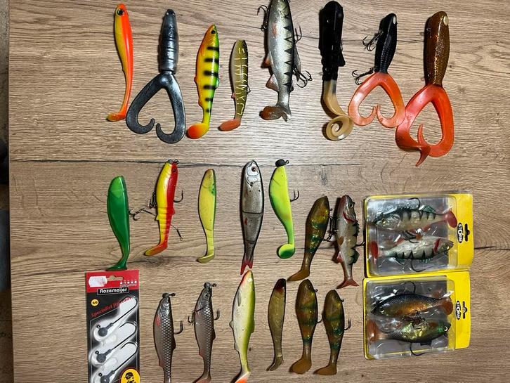 Kunstaas rubber, Watersport en Boten, Hengelsport | Roofvissen, Gebruikt, Haak, Ophalen of Verzenden