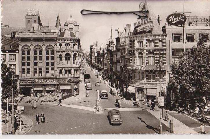 Den Haag , Lange Poten met auto's, Verzamelen, Ansichtkaarten | Nederland, Ongelopen, Zuid-Holland, 1940 tot 1960, Ophalen of Verzenden