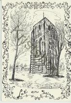 ??? Drachten ???  - pentekening  [KRST005-4575, Verzamelen, Ansichtkaarten | Nederland, Verzenden, 1960 tot 1980, Friesland
