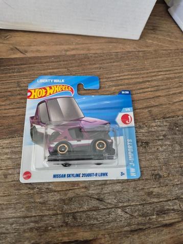 hot Wheels nissan skyline 2000gt-r lbwk hw j-imports paars beschikbaar voor biedingen