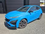 Hyundai KONA 1.0 T-GDI N Line MHD, Voorwielaandrijving, Stof, Gebruikt, Blauw