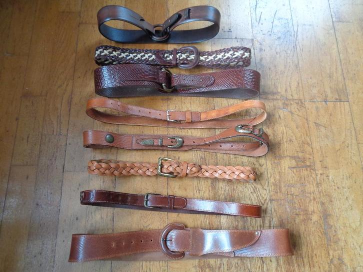 SANDWICH,CLAUDIA STRATER,VAN DEN HOOGEN  leren riem, Kleding | Dames, Riemen en Ceinturen, Zo goed als nieuw, Tailleriem, 100 cm of meer