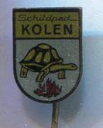 Schildpad kolen blik speldje ( G_121 ), Verzamelen, Speldjes, Pins en Buttons, Transport, Speldje of Pin, Zo goed als nieuw, Verzenden