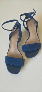 Marks and Spencer, Autograph Suède Sandalen - Maat 35, Blauw, Marks & Spencer, Ophalen of Verzenden, Zo goed als nieuw