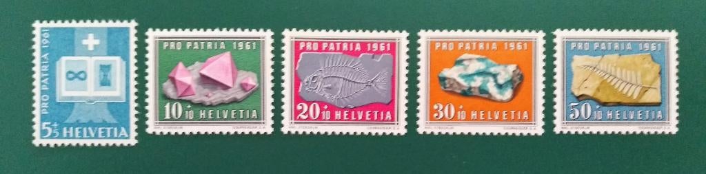 Zwitserland : 1961 Pro Pratia postfris 731-735, Verzenden