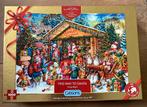 Kerstpuzzel Gibsons This way to Santa, Ophalen of Verzenden, 10 tot 50 stukjes, Zo goed als nieuw