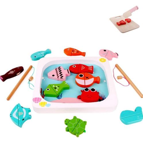 Arkmiido 2 in 1 Magnetisch Houten Visspel, Kinderen en Baby's, Speelgoed | Educatief en Creatief, Nieuw, Ontdekken, Ophalen of Verzenden