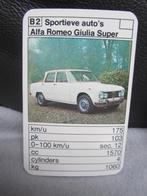 autokaartje  ALFA ROMEO  GIULIA SUPER, Ophalen of Verzenden, Zo goed als nieuw, Auto's
