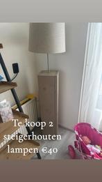 Vloerlamp steigerhout, Huis en Inrichting, Lampen | Vloerlampen, Ophalen of Verzenden, Zo goed als nieuw