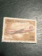 Turkije Postzegel DC3 1967 Gestempeld vliegtuig, Ophalen of Verzenden, Gestempeld, Vliegtuigen