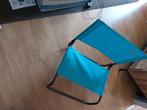 1 blauwe camping stoel/visstoel inklapbaar, Ophalen of Verzenden, Zo goed als nieuw