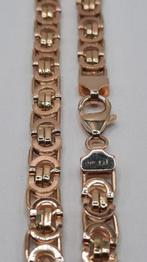 Gouden platte koningsketting 14kt, Sieraden, Tassen en Uiterlijk, Kettingen, Www.bredajuwelier.nl, Nieuw, Ophalen of Verzenden