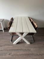 Tafel met 4 stoelen, Huis en Inrichting, Ophalen, Gebruikt, 50 tot 100 cm, 150 tot 200 cm