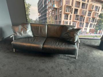 Lederen Tweezitsbank met Metalen Frame merk Montis Tango