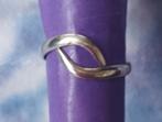 Zilveren verstelbare ring, 18 tot 19, Gebruikt, Ophalen of Verzenden, Dame