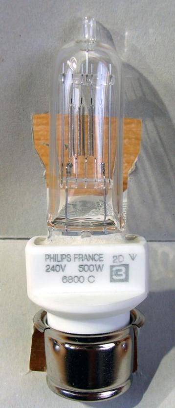 PHILIPS 6800C Halogeenprojectielamp 500W-240V P28S voet beschikbaar voor biedingen