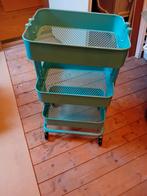 Ikea trolley turquoise, Ophalen, Doos, Minder dan 35 cm, Zo goed als nieuw