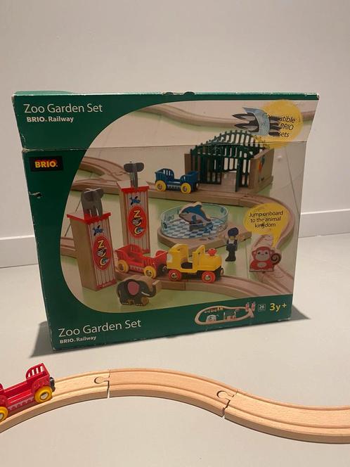 Brio Zoo Garden Set 33008 compleet, Kinderen en Baby's, Speelgoed | Houten speelgoed, Gebruikt, Overige typen, Ophalen of Verzenden