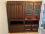Set van 2 antieke massief houten kasten, in zeer goede staat, Antiek en Kunst, Antiek | Meubels | Kasten, Ophalen