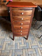 Teak ladekastje, Ophalen, 50 tot 100 cm, Zo goed als nieuw, Minder dan 100 cm
