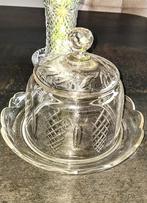Antieke kristallen kaasstolp Groot, Antiek en Kunst, Antiek | Glas en Kristal, Ophalen