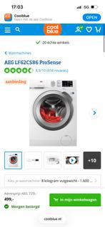 AEG Wasmachine zo goed als nieuw, Ophalen, Gebruikt, Voorlader, Kort programma