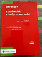 Arresten strafrecht/strafprocesrecht - Editie 2022, Ophalen of Verzenden, Zo goed als nieuw, Overige wetenschappen
