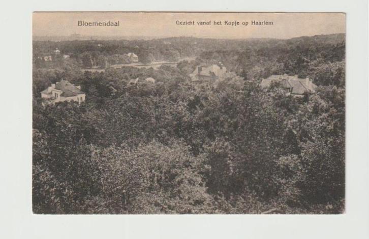 A 07 Bloemendaal. Gezicht vanaf het Kopje op Haarlem, Verzamelen, Ansichtkaarten | Nederland, Ongelopen, Noord-Holland, Voor 1920