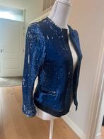 Pinko pailetten party jackje!, Kleding | Dames, Jasjes, Kostuums en Pakken, Verzenden, Zo goed als nieuw, Blauw
