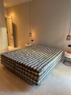 Complete Hastens Luxuria boxspring, Ophalen, Gebruikt, 210 cm, Tweepersoons