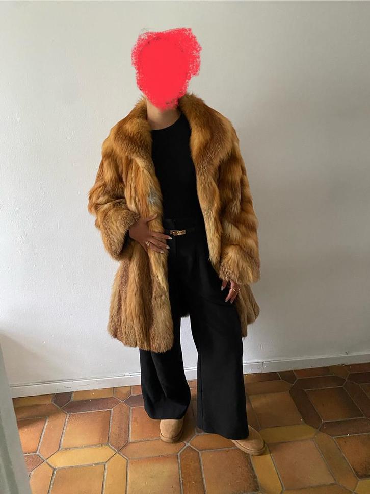 Prachtige roodvos bontjas maat L, Kleding | Dames, Jassen | Winter, Zo goed als nieuw, Bruin, Verzenden