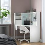 Wit Hoekbureau met Opbergruimte, Huis en Inrichting, Bureaus, Ophalen, Zo goed als nieuw, Bureau