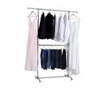 Dubbel Garderoberek 101-163x49x113-198 cm, Kleding | Dames, Kledingrekken, Ophalen, Met wielen, Nieuw
