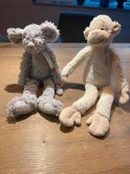 Happy Horse knuffel muis (grijs) en aapje (beige), Ophalen of Verzenden, Zo goed als nieuw, Overige typen