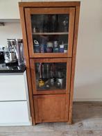 Houten servieskast, Huis en Inrichting, Kasten | Buffetkasten, Ophalen, Met deur(en), Eikenhout, 50 tot 100 cm