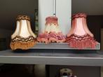 Diverse fluwelen lampenkapjes met franjes te koop aangeboden, Antiek en Kunst, Antiek | Lampen, Ophalen