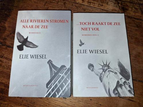 Elie Wiesel - Alle rivieren stromen naar de zee en deel 2., Boeken, Biografieën, Gelezen, Ophalen of Verzenden