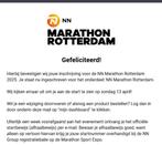 Startbewijs NN Marathon Rotterdam - Wave 1, Tickets en Kaartjes, Eén persoon, April