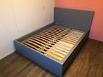 IKEA MALM grijs bed 140x200 + nachtkastje, Ophalen, 140 cm, Zo goed als nieuw, Twijfelaar