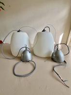 2 ikea hanglampen melkglas, Ophalen, Gebruikt, Glas, Minder dan 50 cm
