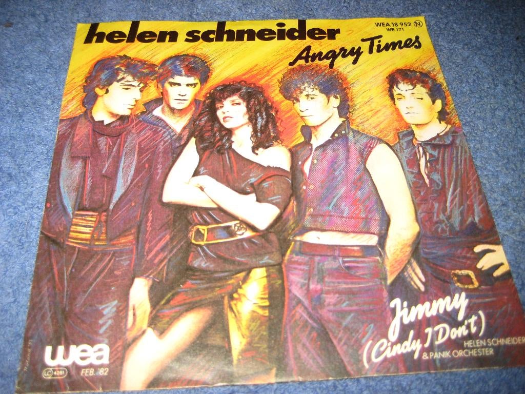Helen Schneider: Angry Times, Ophalen of Verzenden, Zo goed als nieuw, Pop, Single