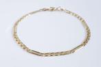 14 Karaat Gouden Figaro Armband 20cm, Ophalen of Verzenden, Zo goed als nieuw, Goud, Goud